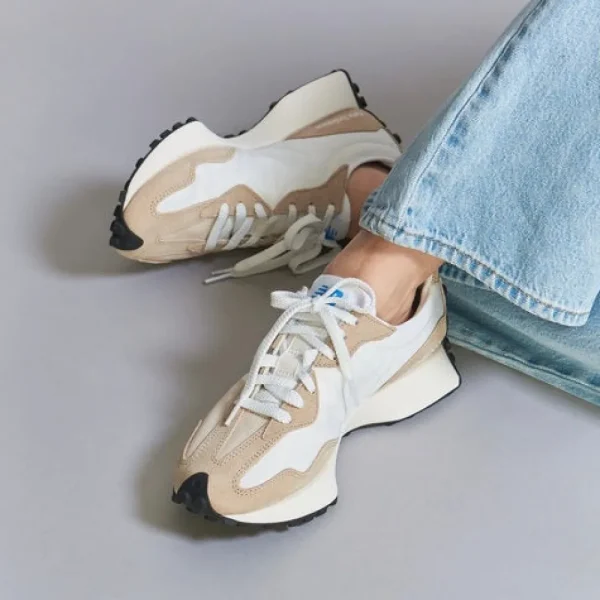 New Balance Sneakers^327 - Beige with White