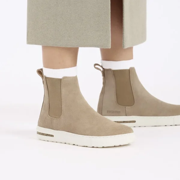Birkenstock Ankle^Bend Chelsea - Suede Taupe
