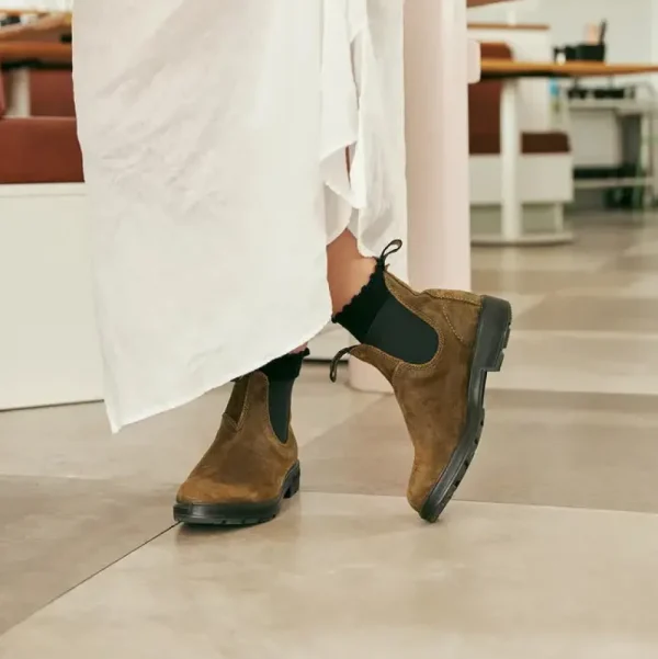 Blundstone Ankle^1615 - Original Dark Olive Waxy Suede
