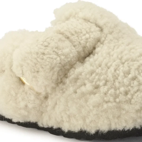 Birkenstock Clogs^Boston Big Buckle Teddy - Eggshell