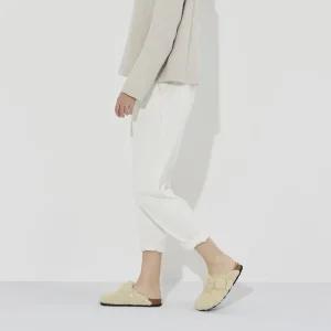 Birkenstock Clogs^Boston Big Buckle Teddy - Eggshell