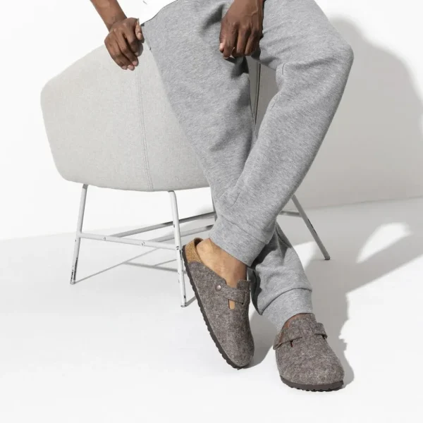 Birkenstock Clogs^Boston Felt - Cacao