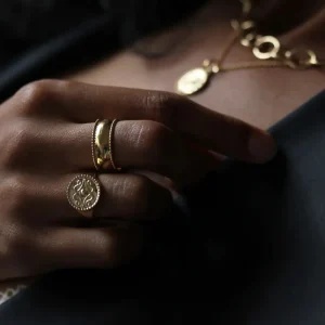 Leah Yard Designs Rings^Cigar Ring - Gold