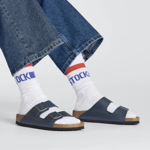 Birkenstock Women's | Men's^Cotton Crew Stripe - White