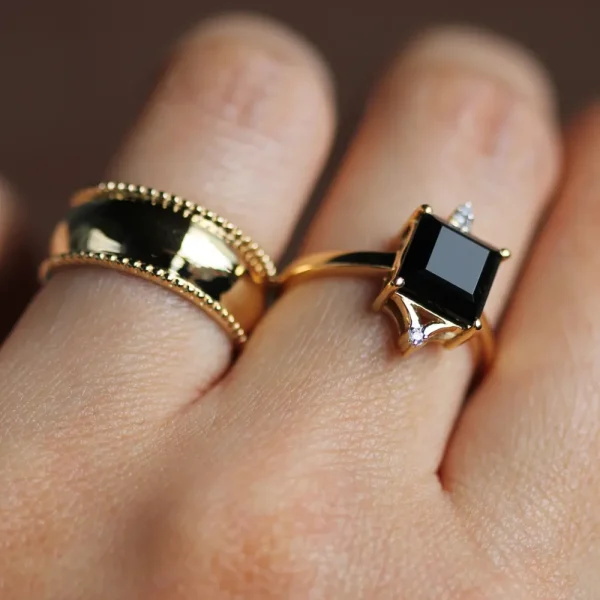 Leah Yard Designs Rings^Diana Ring - Black Onyx
