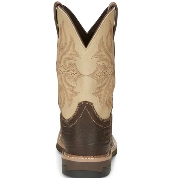 Justin Work | Western^Flash 11" Waterproof - Pecan