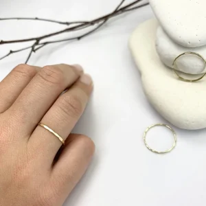AKA Rings^Hammered Stacking Ring