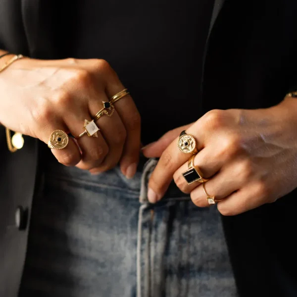 Leah Yard Designs Rings^Jasmine Ring - Black Onyx