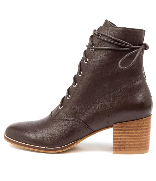 Django & Juliette Lace-Up | Heeled^Matza - Chocolate