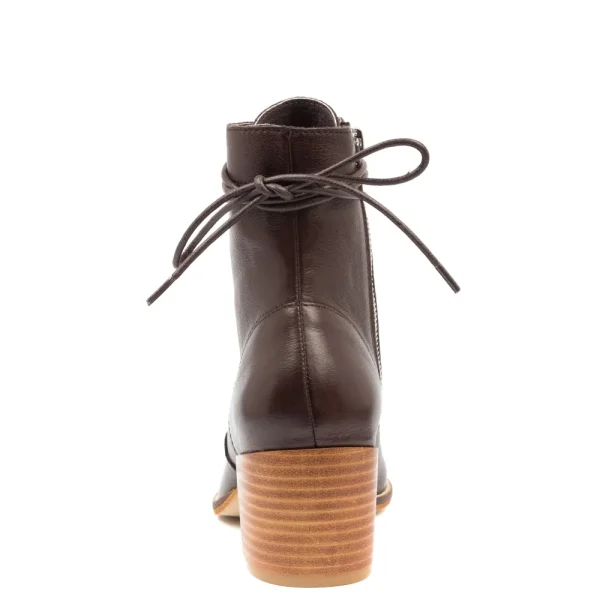 Django & Juliette Lace-Up | Heeled^Matza - Chocolate