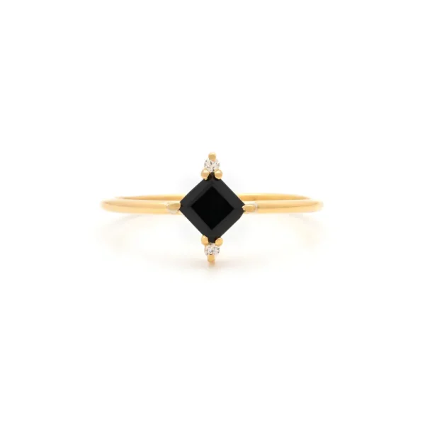 Leah Yard Designs Rings^Mini Diana Ring - Black Onyx