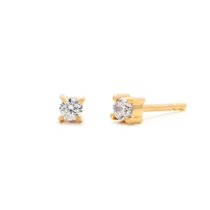 Leah Yard Designs Earrings^Mini Studs - C.Z.