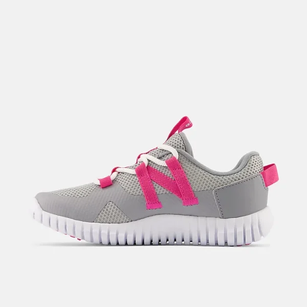 New Balance Athletic^Playgruv v2 Bungee - Grey with Hi-pink