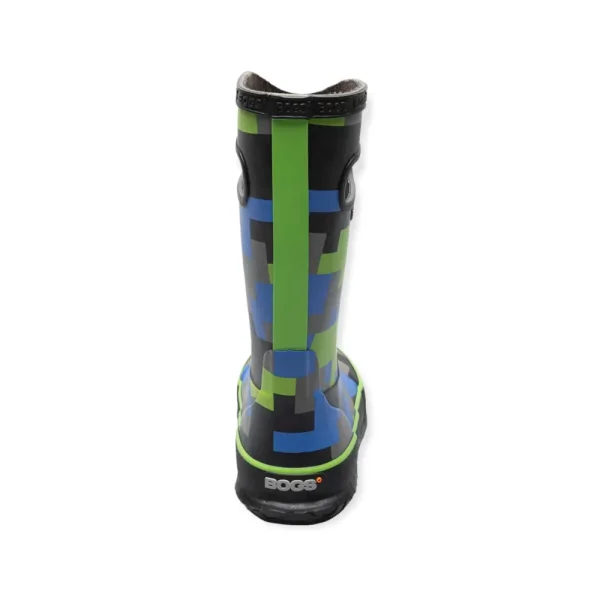 Bogs Rain^Rainboot Big Camo - Black and Green