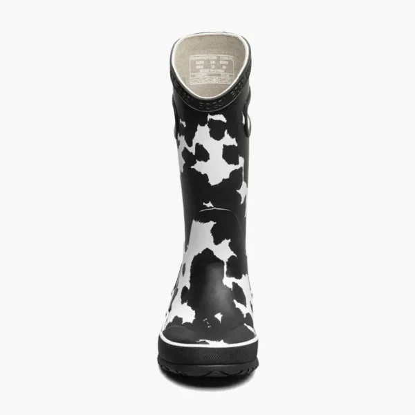 Bogs Rain^Rainboot Cow - Black and White