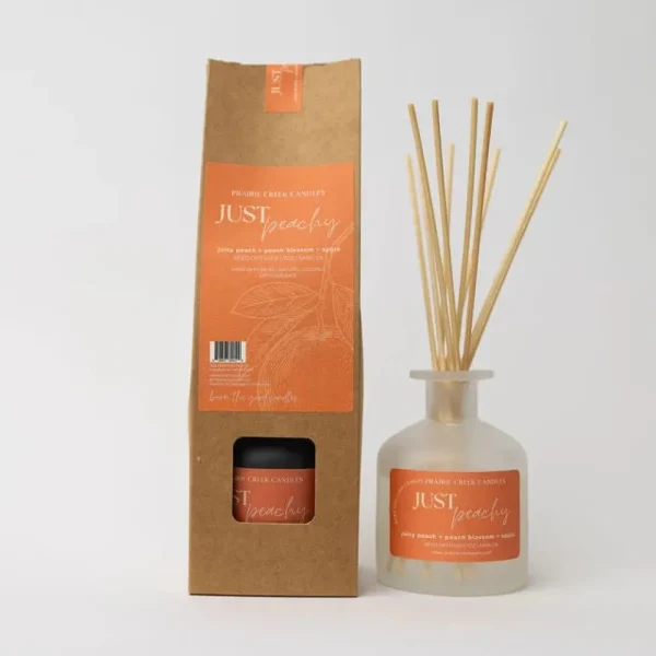 Prairie Creek Candles Candles^Reed Diffuser - Just Peachy