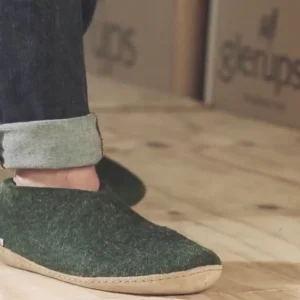 Glerups Glerups | Glerups^Shoe with Leather Sole - Forest
