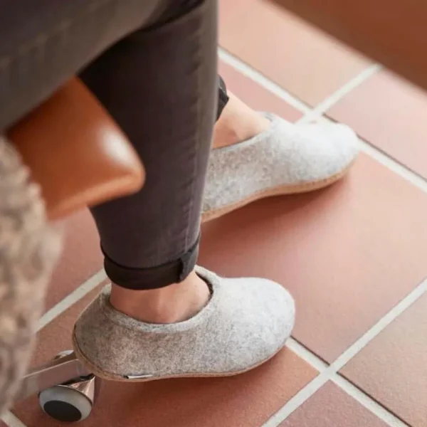 Glerups Glerups | Glerups^Shoe with Leather Sole - Grey