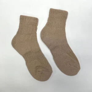 Very J Women's^Solid Quarter Sporty Socks - Taupe Mix